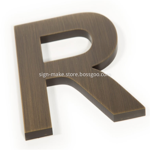 3D Custom Made Bronze Letter Signs